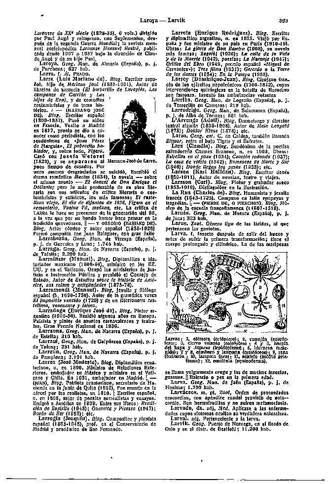 LAMINA 28411: Mariano Jose de Larra y larvas