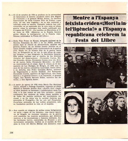 LAMINA 28326: Pilar Primo de Rivera, Maria Paz Martinez y las hermanas Larios