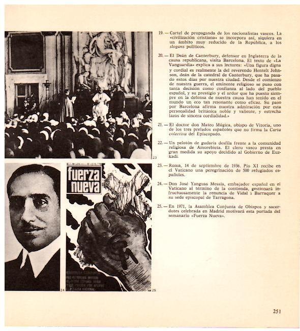 LAMINA 28334: Pio Xi con refugiados españoles en 1936 y Jose Yanguas Messia