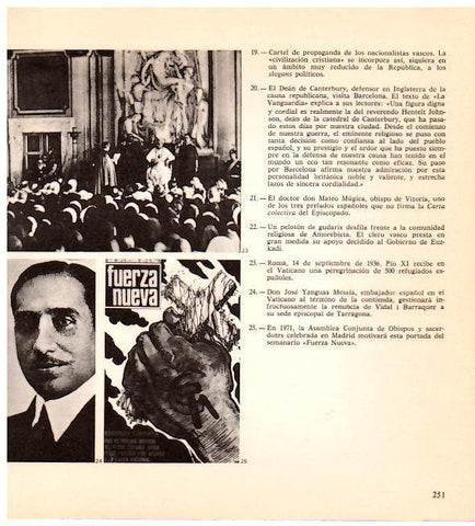 LAMINA 28334: Pio Xi con refugiados españoles en 1936 y Jose Yanguas Messia