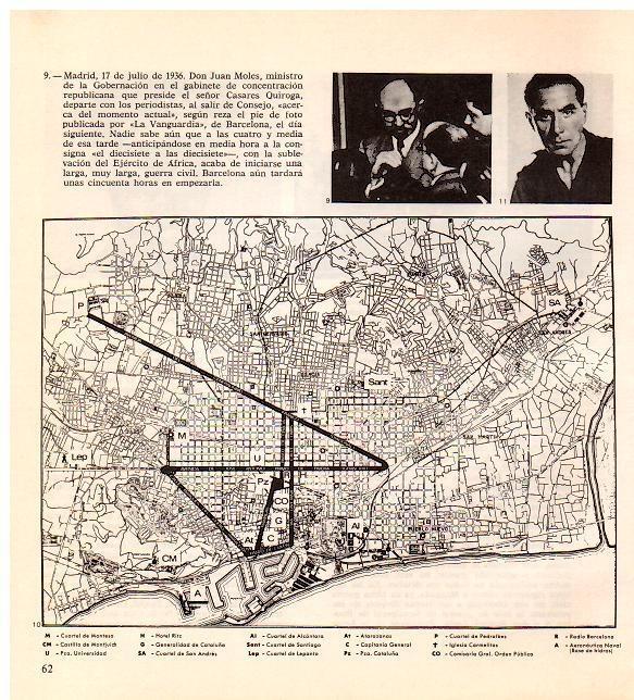 LAMINA 28299: Plano de Barcelona con planificacion militar