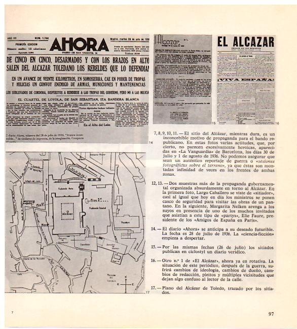 LAMINA 28307: Diarios con la noticia del Sitio del Alcazar de Toledo