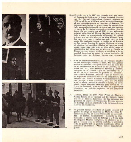 LAMINA 28351: Pilar Primo de Rivera y Carlos Pinilla en Zamora y Franco en Rubielos de Mora