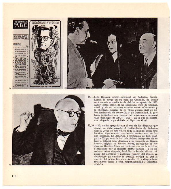 LAMINA 28312: Suplemento del ABC con Luis Rosales , Margarita Xirgu y Jose Maria Peman