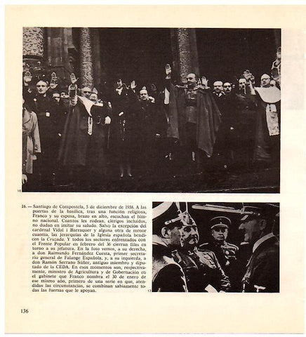 LAMINA 28316: Franco en Santiago de Compostela el 5 de diciembre de 1938