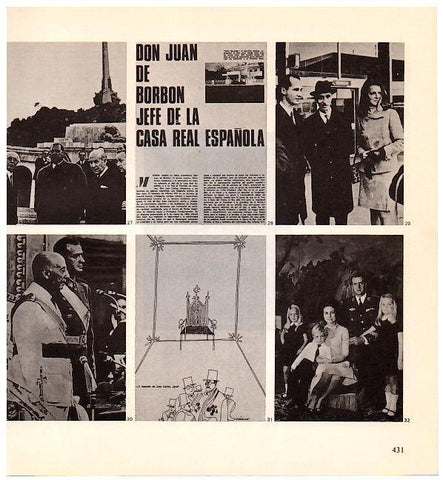 LAMINA 28361: Juan Carlos I con Franco