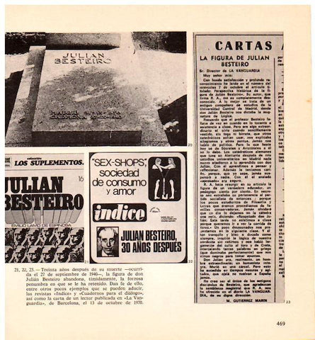 LAMINA 28367: Noticias de Jualian Besteiro despues de su muerte