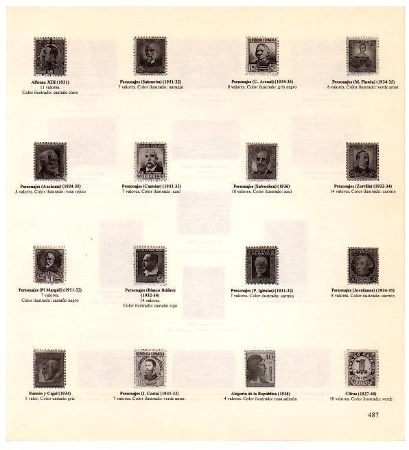 LAMINA 28372: Sellos emitidos durante 1931-1940