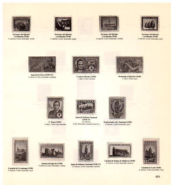 LAMINA 28373: Sellos emitidos durante 1938-1945