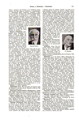LAMINA 28659: Antonio Maura y F. Mauriac
