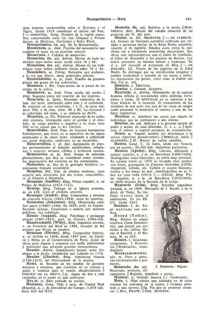 LAMINA 28674: Figura, por I. Mestrovic