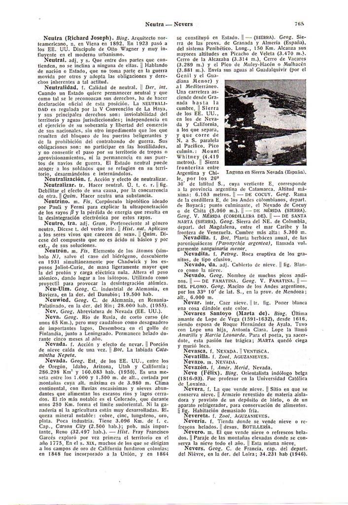 LAMINA 28738: Laguna en Sierra Nevada