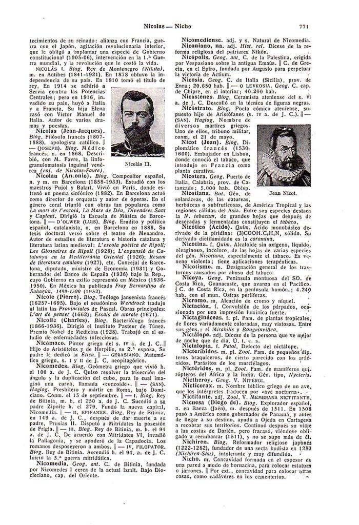 LAMINA 28742: Jean Nicot y Nicolas II de Rusia