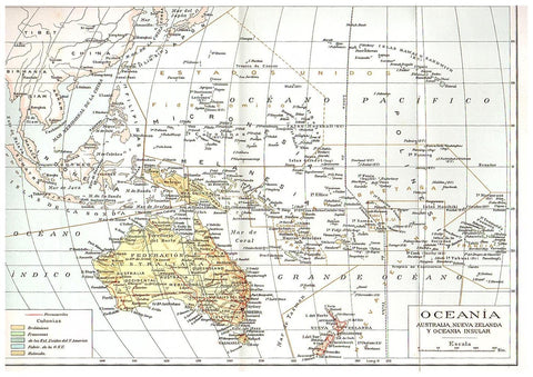 LAMINA 28761: Mapa de Oceania