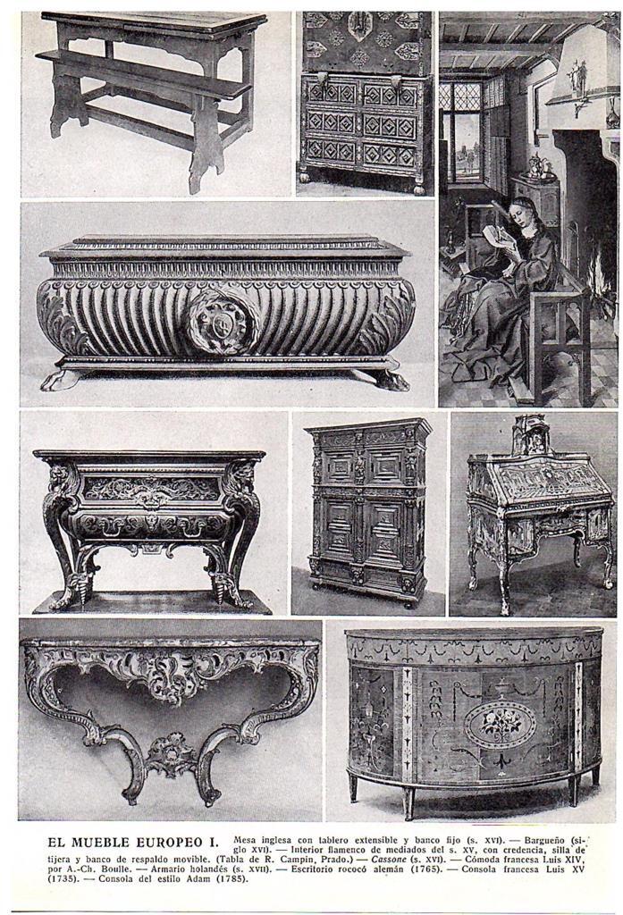 LAMINA 28719: El mueble de Europa