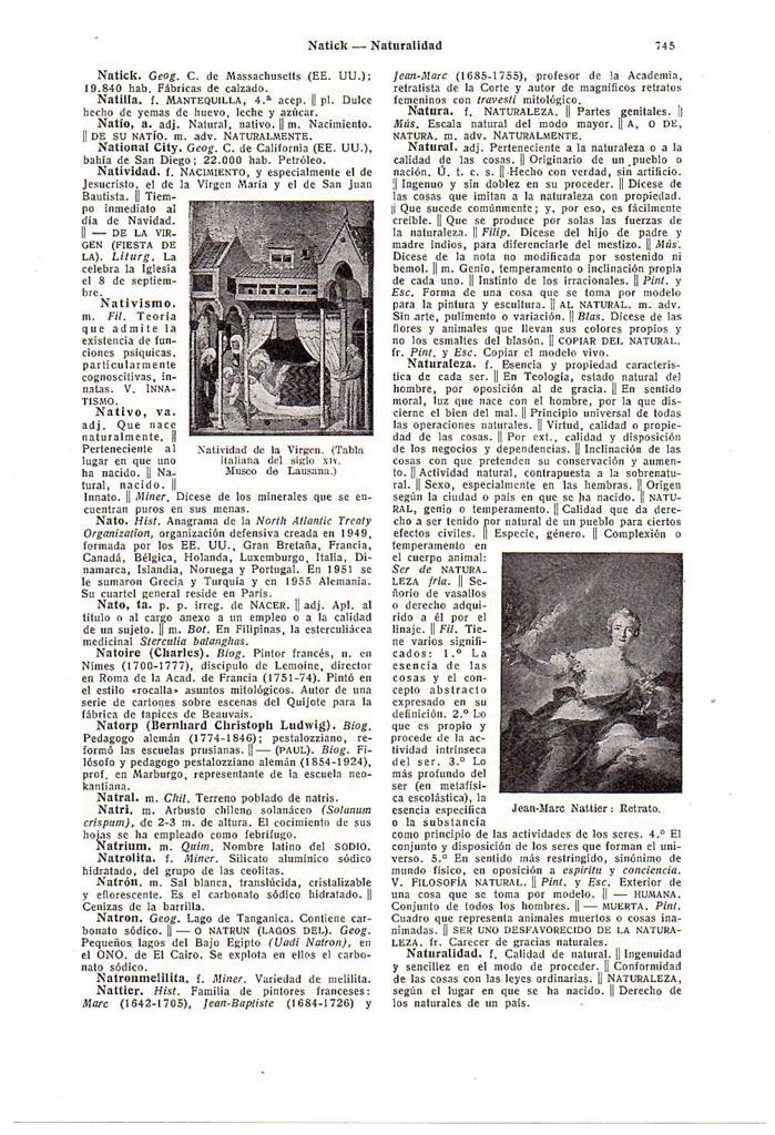 LAMINA 28729: Natividad de la Virgen y Retrato, por Nattier