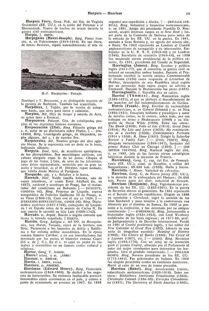 LAMINA 28578: Paisaje, por H.J. Harpignies