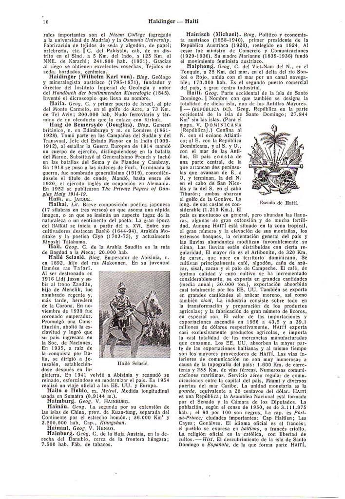 LAMINA 28585: Escudo de Haiti y Haile Selasie