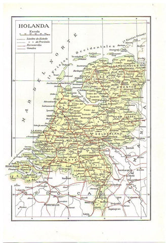 LAMINA 28539: Mapa de Holanda