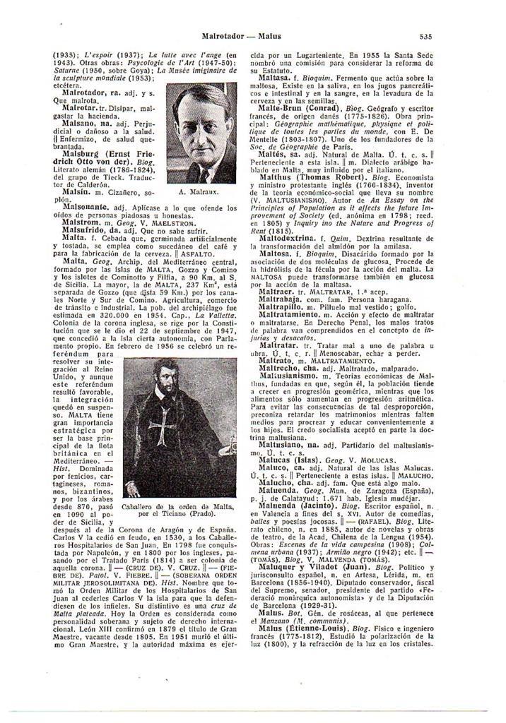 LAMINA 28624: A. Malraux y Caballero de la Orden de Malta, por Tiziano