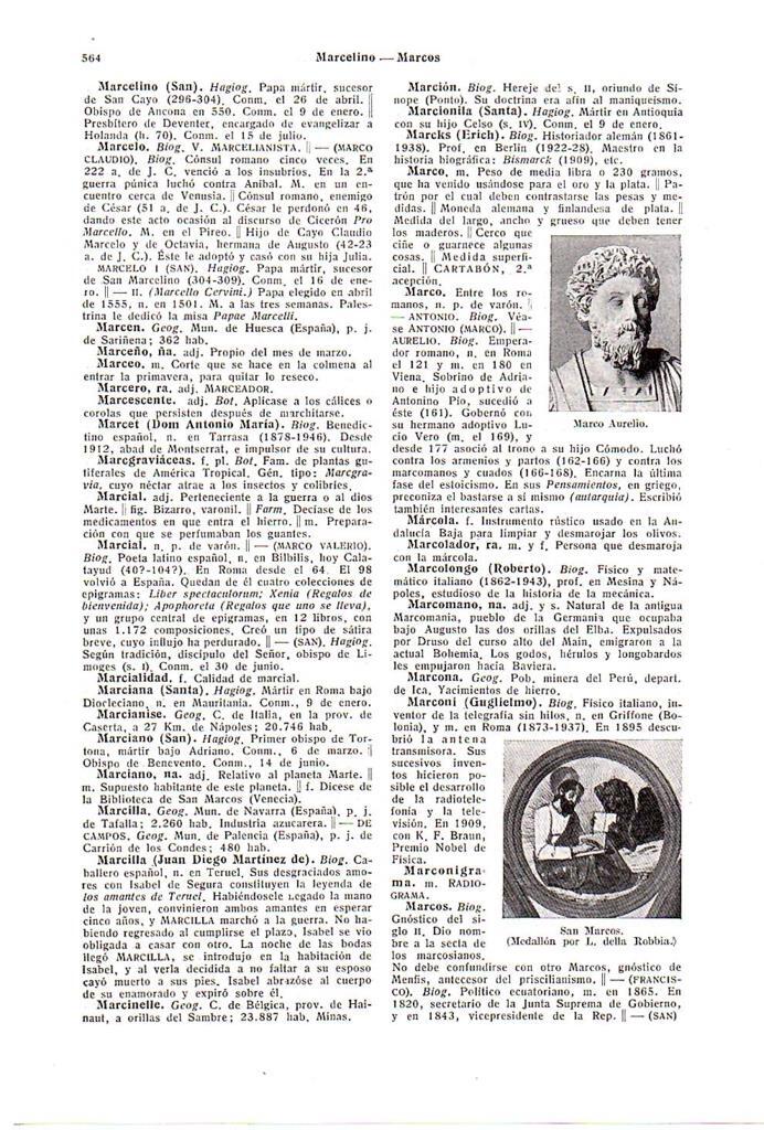 LAMINA 28641: Marco Aurelio y San Marcos
