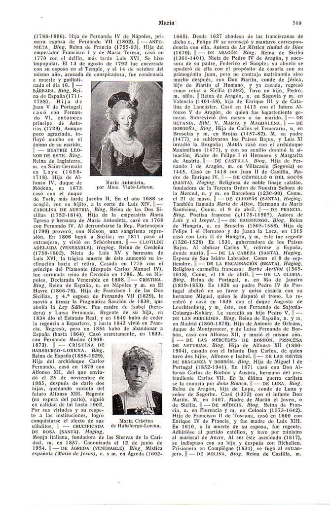 LAMINA 28643: Maria Cristina de Habsburgo y Maria Antonieta