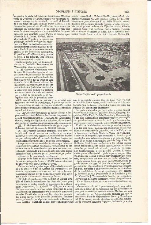 LAMINA V03793: Parque Ramfis en Ciudad Trujillo