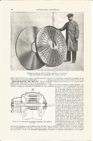 LAMINA V03804: Rodamiento axil y corte de un electromotor