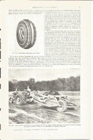 LAMINA V03812: Tractor y neumatico americano