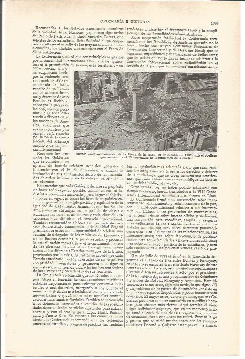 LAMINA V03762: Celebracion Fiesta de la Raza, octubre de 1937 en Buenos Aires