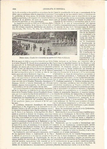 LAMINA V03761: Desfile de la Infanteria en Buenos Aires