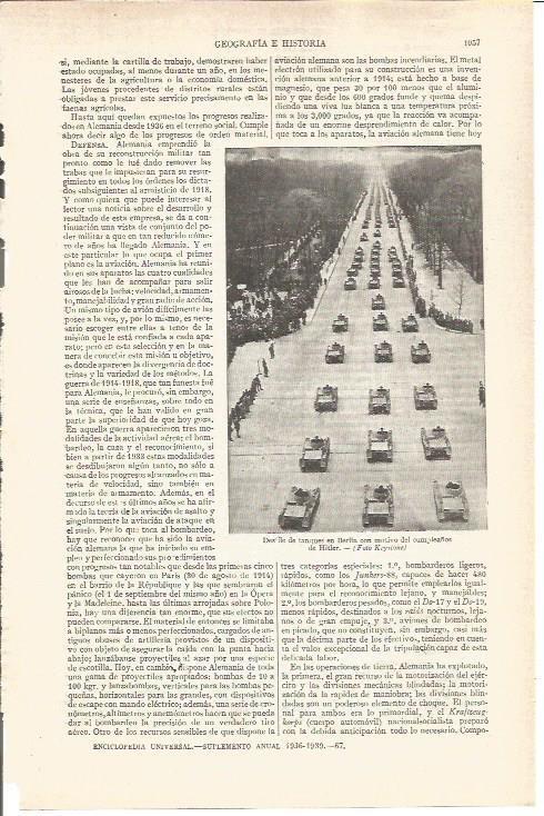 LAMINA V03756: Tanques en Berlin celebracion aniversario de Hitler