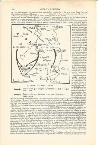 LAMINA V03746: Mapa batalla del Amba Aradam