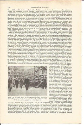 LAMINA V03763: Miklas, Schuschnigg y Starhemberg en el dia de la Nueva Austria