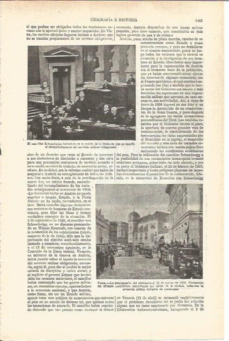 LAMINA V03764: Schuschnigg en la sesion de la Dieta y el Frente patriotico en 1938 en viena