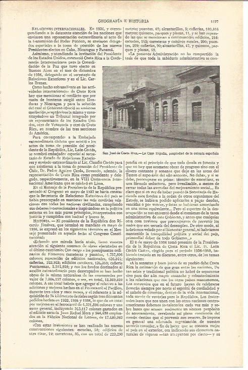 LAMINA V03782: La Casa España en San Jose de Costa Rica