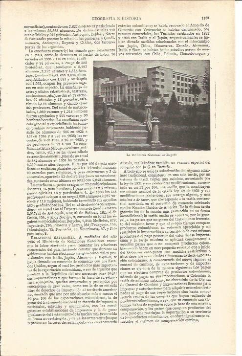 LAMINA V03779: La Biblioteca Nacional de Bogota