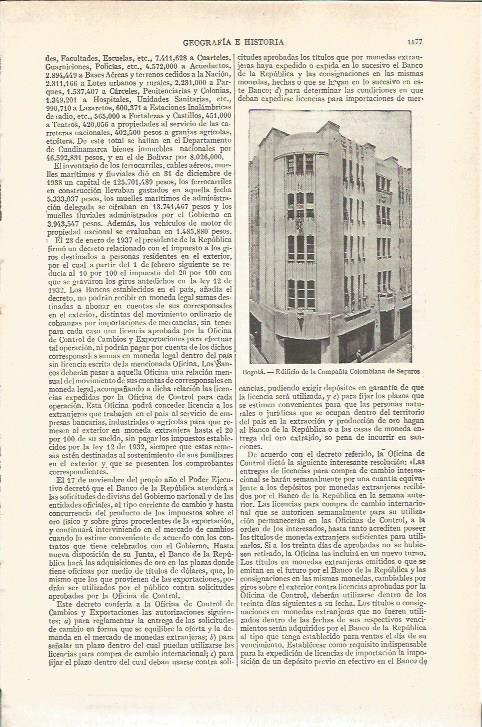 LAMINA V03777: Compañía Colombiana de Seguros en Bogota
