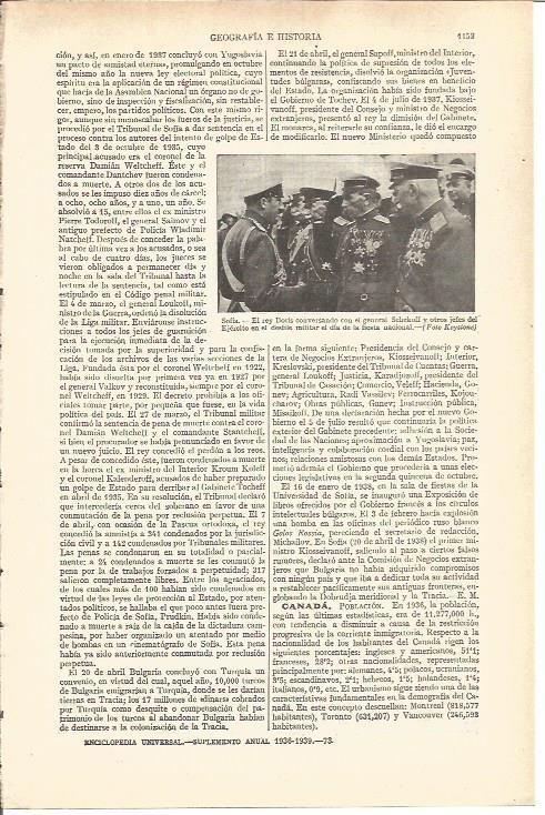 LAMINA V03774: El rey Boris y el general Schekoff en desfile de la fiesta nacional en Sofia
