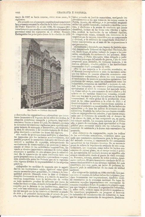 LAMINA V03773: Edificio Martinelli en Sao Paulo