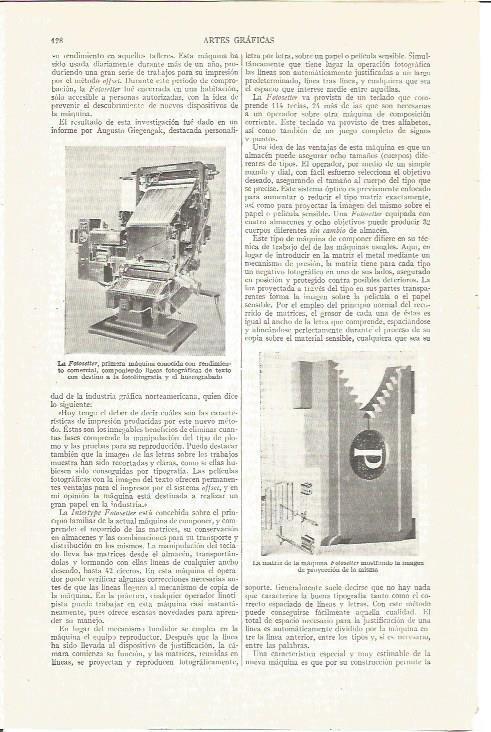 LAMINA V03827: Fotosetter