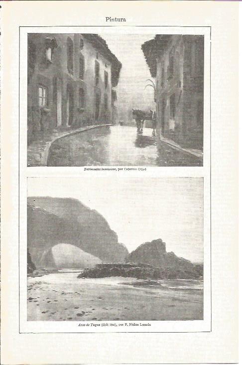 LAMINA V03873: Batimentos luminicos por C. Olive y Arco de Tagua por F. Nuñez Losada