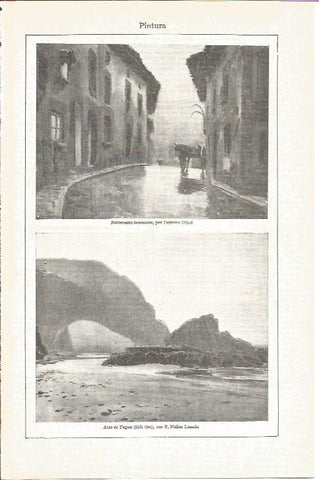 LAMINA V03873: Batimentos luminicos por C. Olive y Arco de Tagua por F. Nuñez Losada