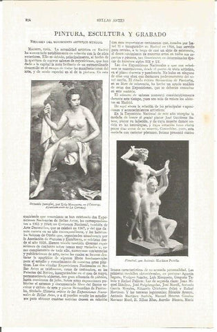 LAMINA V03871: Desnudo por L. Mosquerra y Plenitud por A. Martinez Penella