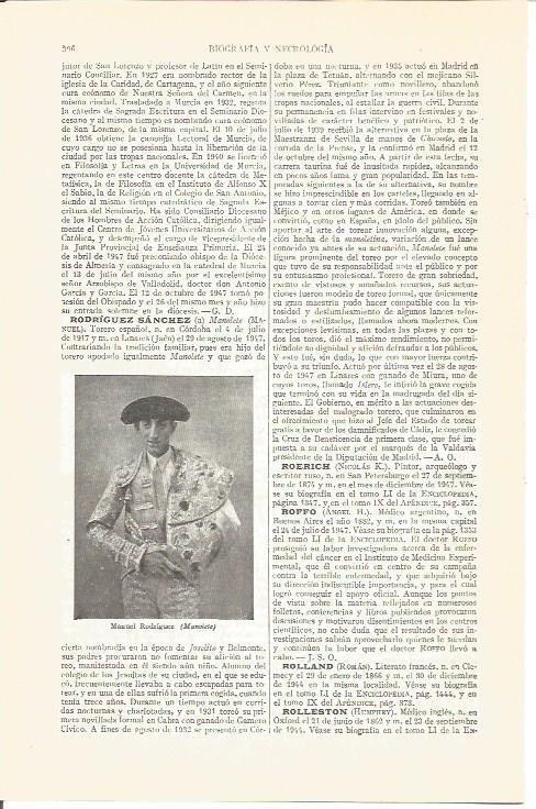 LAMINA V03903: Manuel Rodriguez llamado Manolete