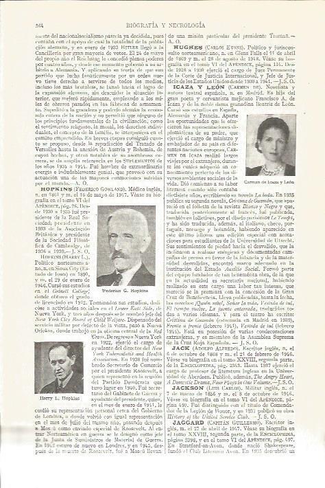 LAMINA V03898: Carmen de Icaza y Leon, F. G. Hopkins y Harry L. Hopkins