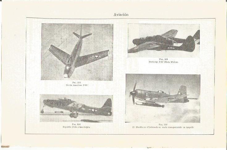 LAMINA V03845: Tipos de aviones