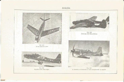 LAMINA V03845: Tipos de aviones