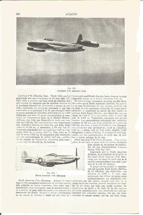 LAMINA V03844: Lockheed P-80 y North American P-51