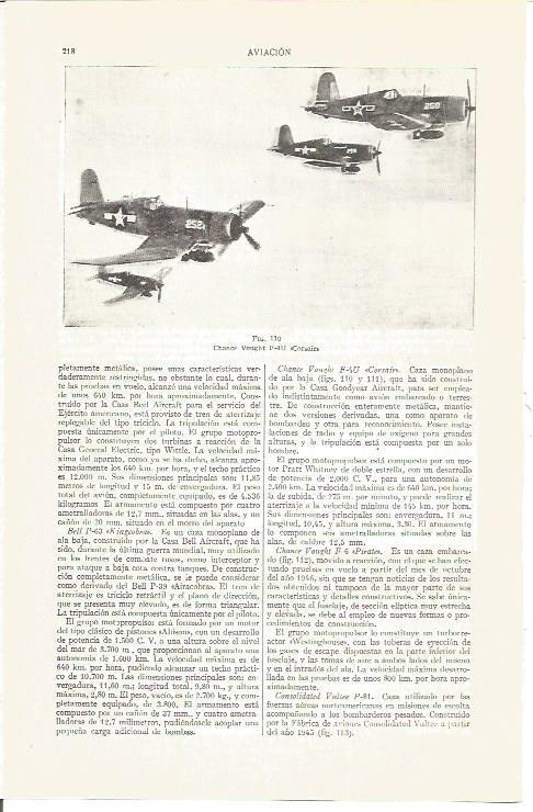 LAMINA V03842: Chance Vought F-4U Corsair